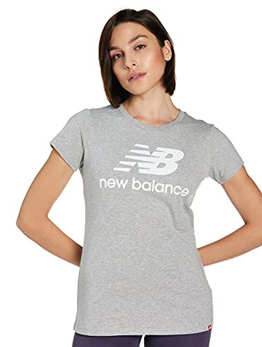 New Balance Women's NB Essentials Stacked Logo Short Sleeve